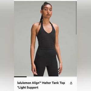 New without tags! Lululemon align halter tank size 10 black
